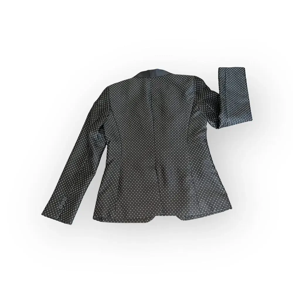 Women's / Teen Tux Style Satin Suit Jacket Blazer - Picture 5 of 8